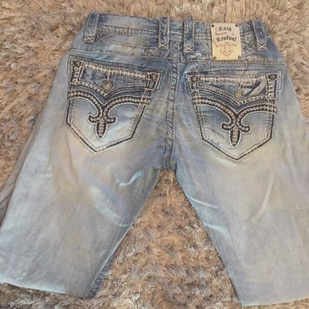 Men rock revival denim jeans Size 31